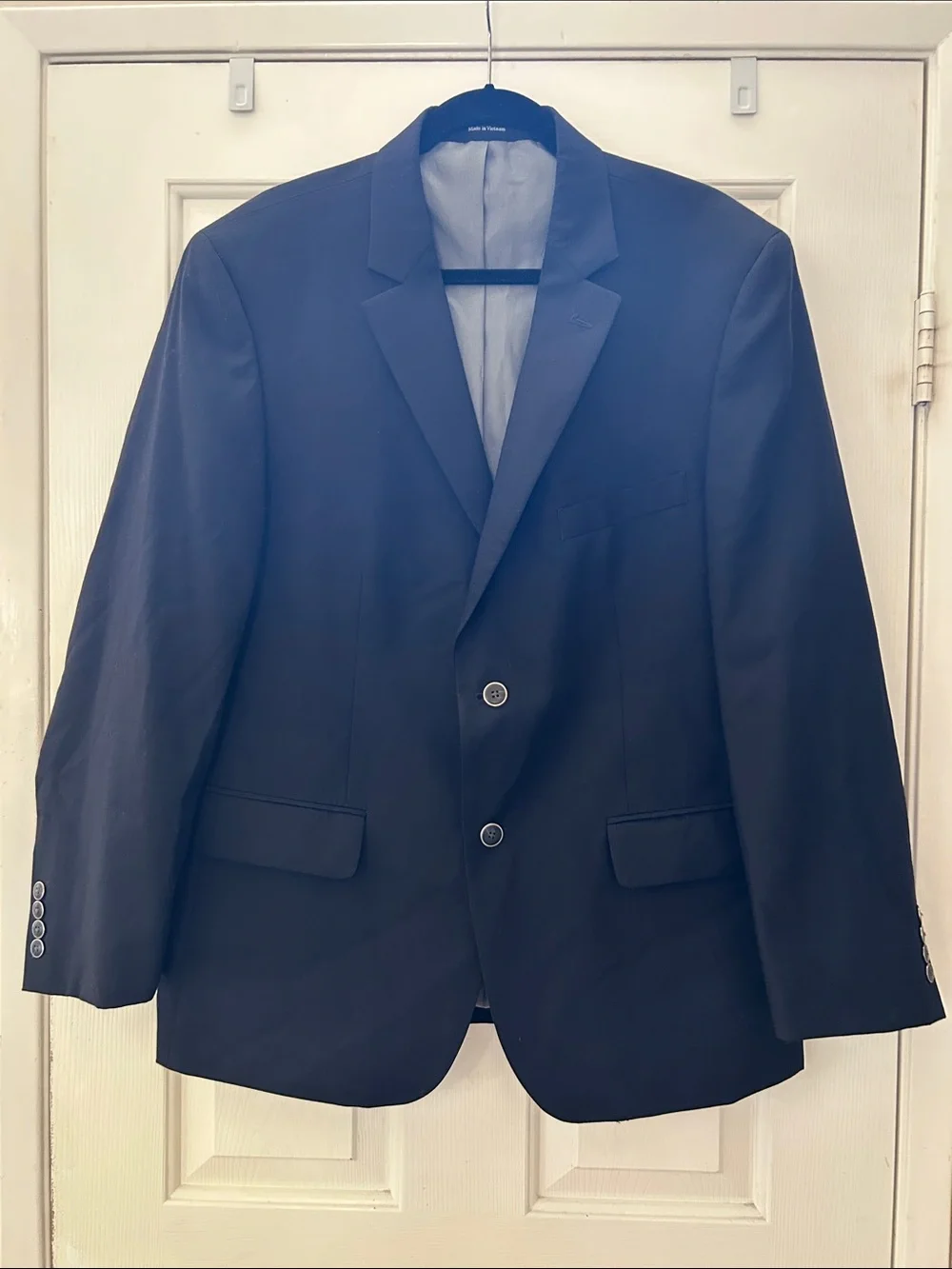Pronto Uomo 46R Black Wool Blend Sport Coat Blazer 85% Wool Classic Two Button
